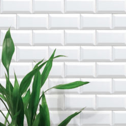 White Subway Tile Wallpaper