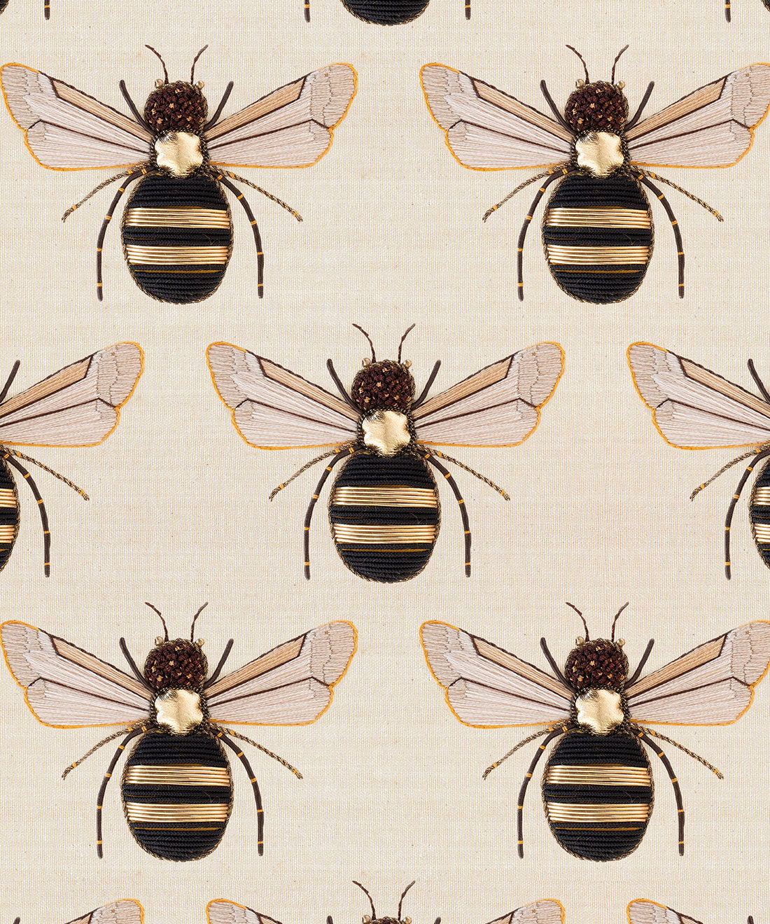 Golden Bee Embroidery