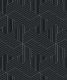 Matte Black Geometric Illusions Wallpaper • Geometric Wallpaper • Milton & King