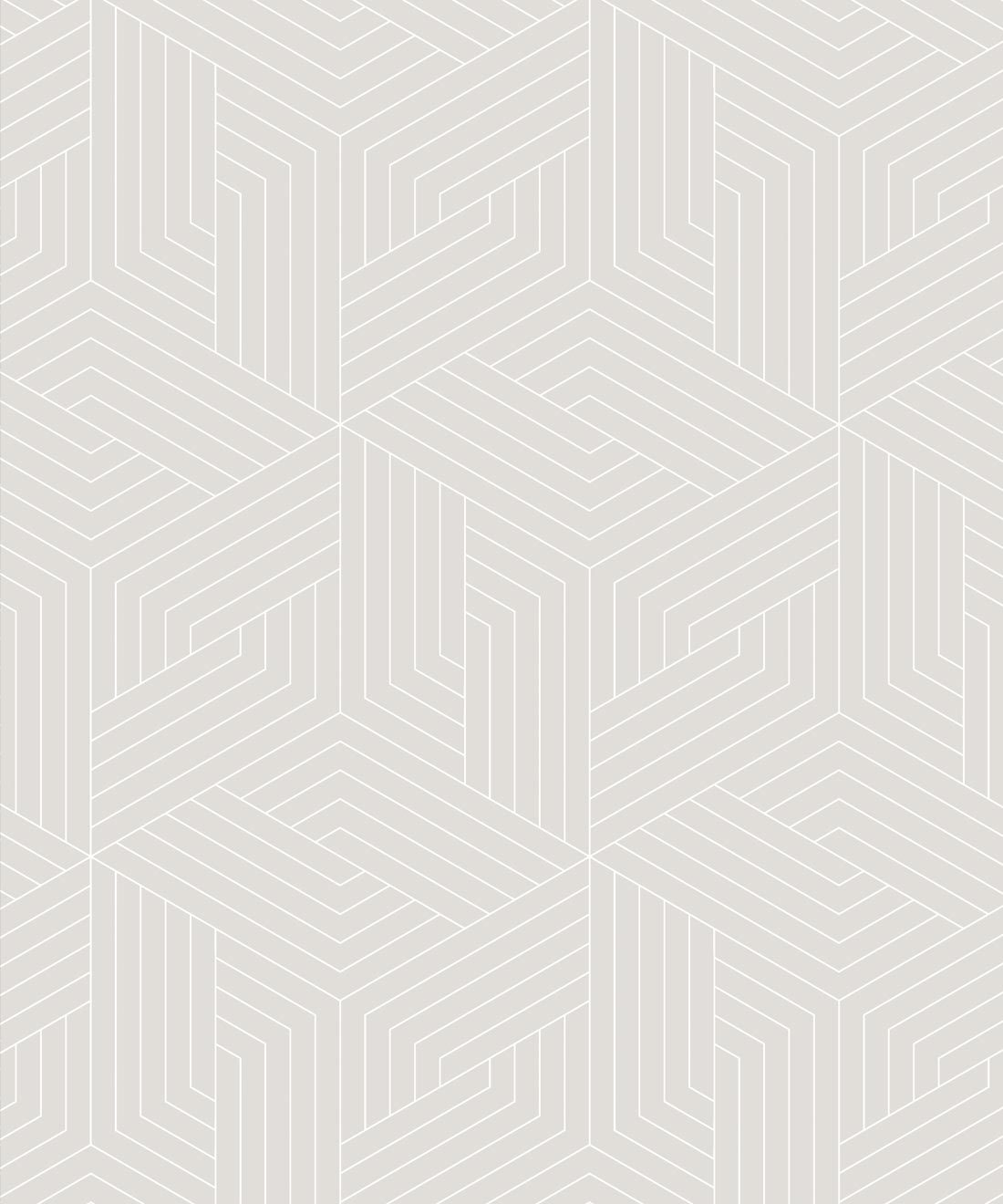 Warm Grey Geometric Illusions Wallpaper • Geometric Wallpaper • Milton & King