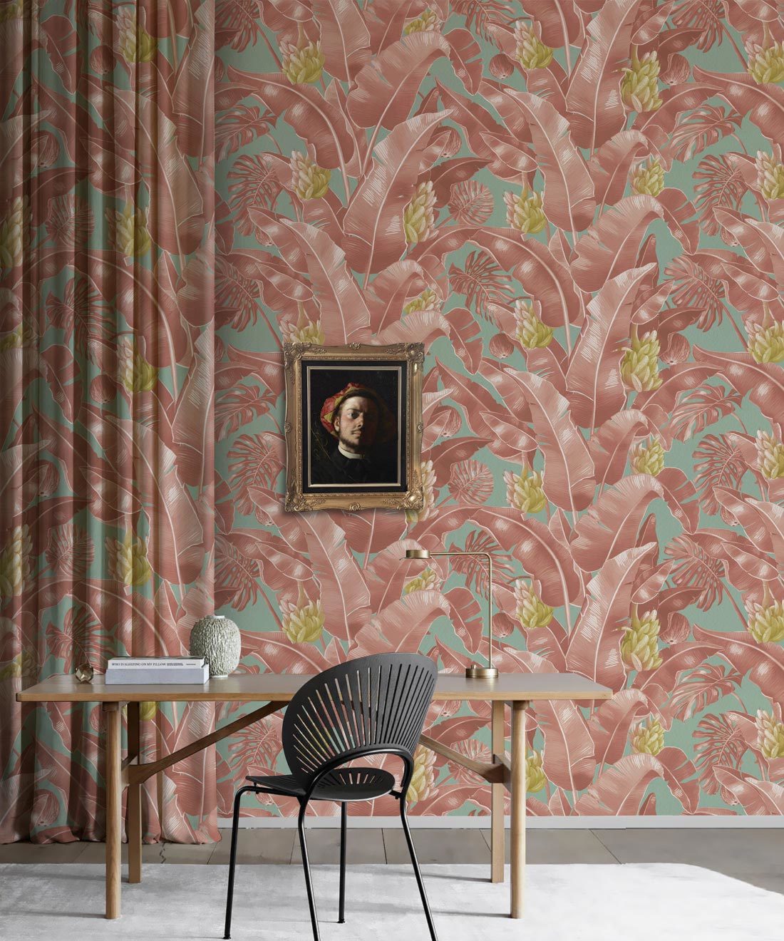 Kingdom Palm Rosada • Tropical Leaf Wallpaper • Milton & King