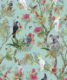 Australia Wallpaper • Cockatoos, Koalas, Parrots, Finches • Milton & King Australia • Mint Green Wallpaper Swatch