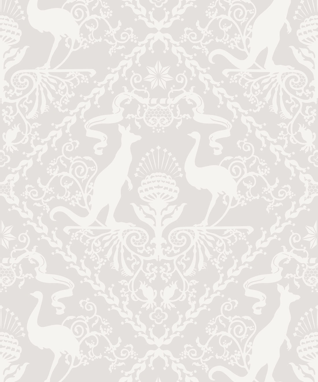 In Australia We Trust Bondi • Australian Wallpaper • Australian Coat of Arms • Milton & King Australia • Grey Wallpaper