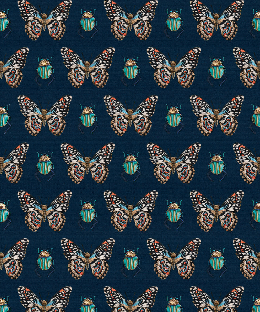 Bug & Butterfly Wallpaper • Milton & King Australia • Swatch