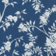 Blooming Joy • Chinoiserie Wallpaper by Danica Andler • Deep Blue Swatch