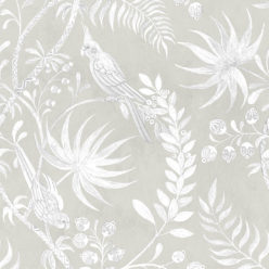 Tropicana Wallpaper • Tropical Bird Beige • Swatch