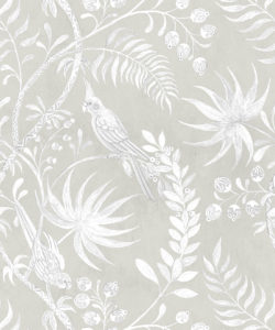 Tropicana Wallpaper • Tropical Bird Beige • Swatch