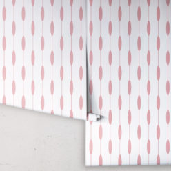 Bowline Wallpaper • Geometric Wallpaper • Striped Wallpaper • Pink Wallpaper • Rolls