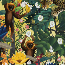 The Jungle Wallpaper • Animal Wallpaper • Botanical Wallpaper • Hazelwood Wallpaper • Swatch