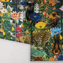 The Jungle Wallpaper • Animal Wallpaper • Botanical Wallpaper • Night Wallpaper • Rolls