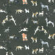 Doggies Wallpaper • Dog Wallpaper • Charcoal • Swatch