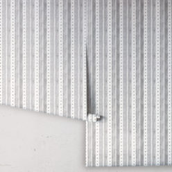 Star Stripe Wallpaper • Charcoal • Rolls