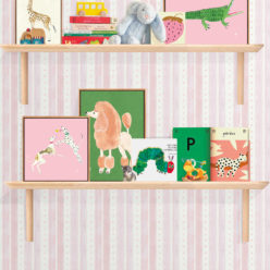 Star Stripe Wallpaper • Pink • Insitu