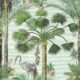 Kerala Palms Wallpaper Mural •Bethany Linz • Palm Tree Mural • Blue • Swatch