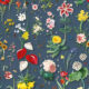 Jolie Wallpaper • Floral Wallpaper • Cobalt • Swatch