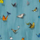 Papilio Wallpaper • Butterfly Wallpaper With Butterflies • Robin Blue • Swatch