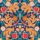 Figs & Strawberries Wallpaper • Botanical Fruit Wallpaper • Imperial • Swatch