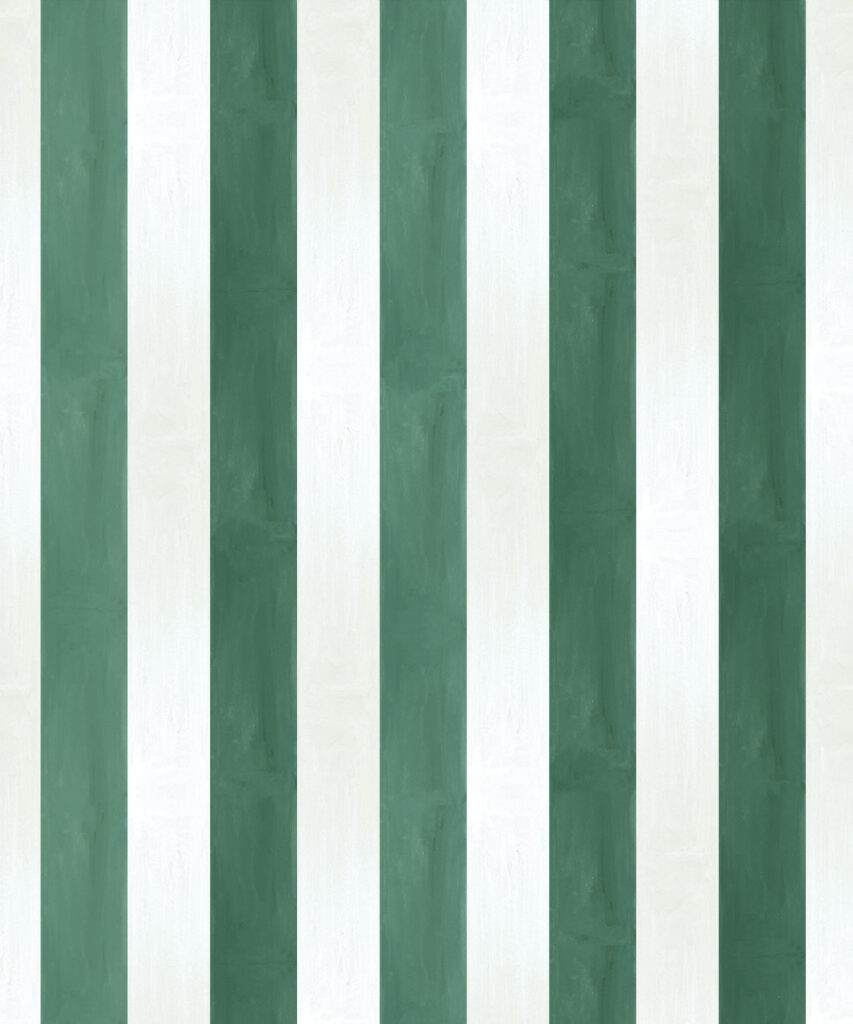 Fresco Stripe Wallpaper • Striped Wallpaper • Green • Swatch