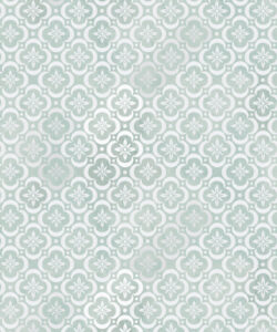 Garden Tiles Wallpaper • Geometric Wallpaper • Mint • Swatch