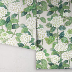 Hydrangea Garden Wallpaper • Beige • Rolls
