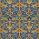 Damask Pomegranate Wallpaper • Lapis • Swatch