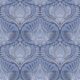 Baroque Fusion Wallpaper • Ornate Luxurious • Blue • Swatch