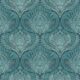 Baroque Fusion Wallpaper • Ornate Luxurious • Teal • Swatch