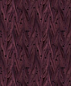 Antique Straight Wallpaper • Floral Wallpaper • Garnet • Insitu