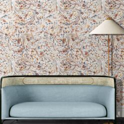 Marble Swirls Wallpaper • Marble Wallpaper • Caramel • Insitu