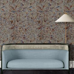 Marble Swirls Wallpaper • Marble Wallpaper • Chocolate • Insitu
