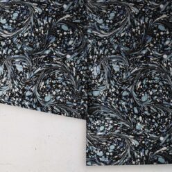 Marble Swirls Wallpaper • Marble Wallpaper • Navy • Rolls