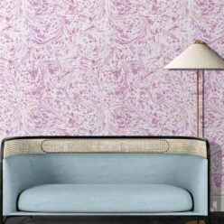 Marble Swirls Wallpaper • Marble Wallpaper • Pink • Insitu