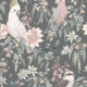 Bush Melody Wallpaper • Children's Wallpaper • Gum Gray • Swatch