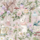 Garden Party Wallpaper • Children's Wallpaper • Soft Warm Grey • Swatch