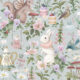 Garden Party Wallpaper • Children's Wallpaper • Sweet Blue • Swatch