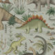 Prehistorica Wallpaper • Dinosaur Wallpaper • Dew • Swatch