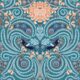 Huai & Chrysanthemums Wallpaper • Teal • Swatch