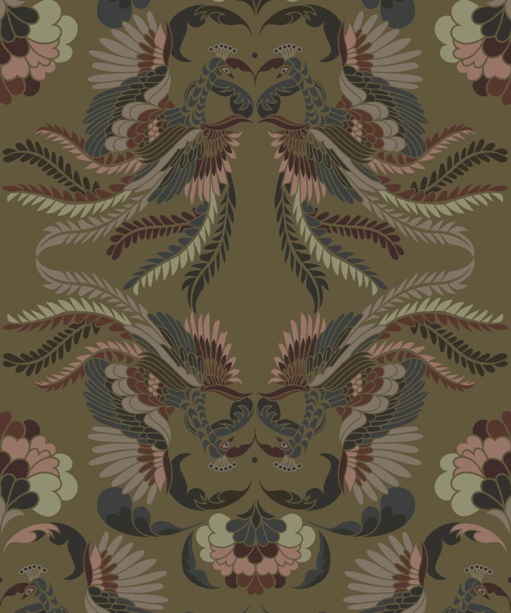 Prancing Bird Prancing Peacock Wallpaper • Playful Birds • Milton & King AU