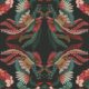 Prancing Peacocks Wallpaper • Miami • Swatch