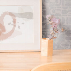 Formes Trios Wallpaper • Grey White • Insitu
