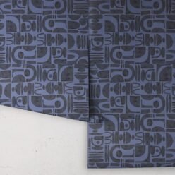 Formes Trios Wallpaper • Midnight Navy • Rolls