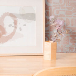 Formes Trios Wallpaper • Salmon Light Beige • Insitu