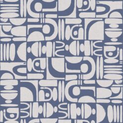 Formes Trios Wallpaper • Snow Navy • Swatch
