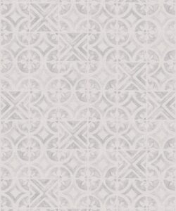 Petales Trois Wallpaper • Grey White • Swatch