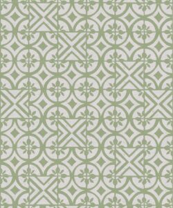 Petales Trois Wallpaper • Snow Green • Swatch