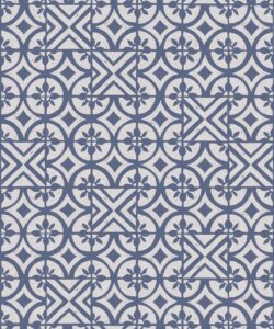 Petales Trois Wallpaper • Snow Navy • Swatch