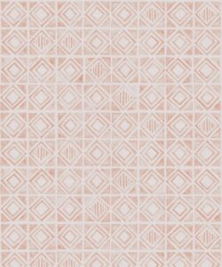 Tuile Wallpaper • Salmon White • Swatch