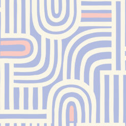 Maze Time Wallpaper • Cornflower Blue • Swatch