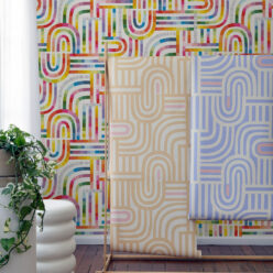 Maze Time Wallpaper • White Rainbow • Insitu
