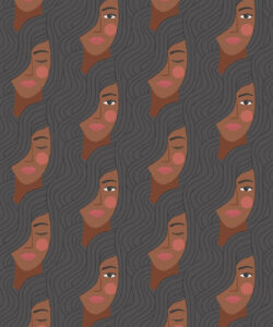 Stronger Together Wallpaper • Charcoal • Swatch